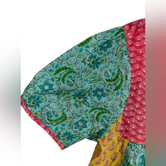 NWT Layerz Clothing Oh My Stars Mixed Print Short Sleeve 100% Cotton Top Size M - Picture 5 of 12